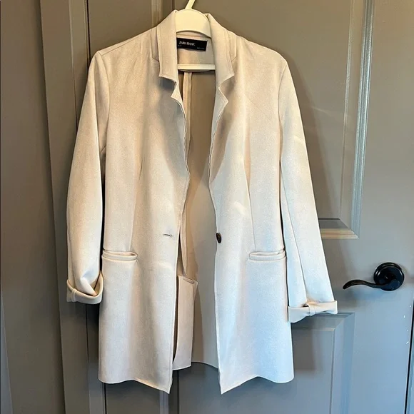 Zara Basic Off-White Jacket - Picture 1 of 2